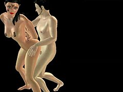 Animated Beauty Gives Blowjob and Gets Nailed from Behind