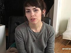 all natural sloan teases with her hairy pussy play