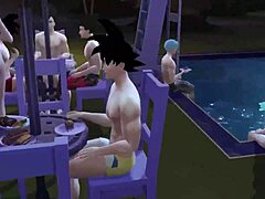 i can’t believe the wild dragon ball orgy at the pool