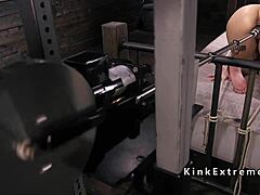 alt babe in bondage gets wild with a fucking machine, so kinky!