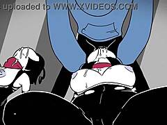 Cartoon porn with three girls called Mime & Dash in HD