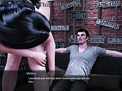 Monica rubbing cock in bar?