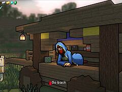 Hornycraft Parody Hentai Blowbang Double Creampie Alex!