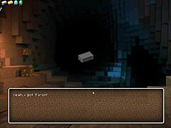 HornyCraft parody game with big tits and cumshots
