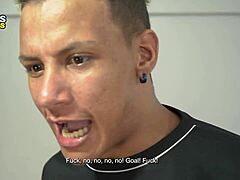 Lost the Game but Won His Friend's Tight Brazilian Ass