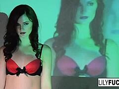 lily gets fucked by mr marcus watching themselves on the wall