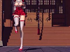 Check out Reim from Touhou in this Pinkcat 3D cartoon hentai