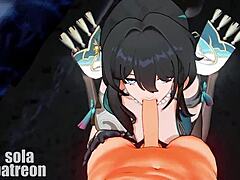 Ruan Mei in anime hentai adventure