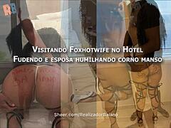 Brazilian bull bangs wife while cuck watches, creampie included! 🔥