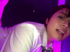Japanese Babe’s First Love Hotel Date Ends with Creampie