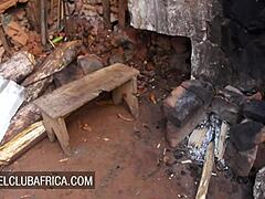 Watch this brunette ebony get licked and fucked by a stranger?