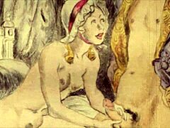 Vintage Erotic Drawings of Anime Hentai