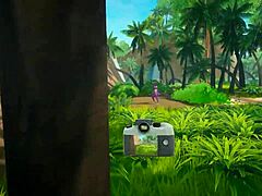 Sapphire Safari Futanari Tease on Desert Island Shoot