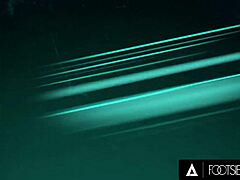 footsie babes - cute brunette's hot footjob ends with cum on feet