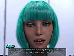 Stranded in space, waking up with good news in 3d game