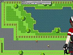 Girl paints body, paint washes off in rain during cycling ride part 7