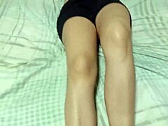 married teen shows big tits to delivery boy and makes him cum hard!