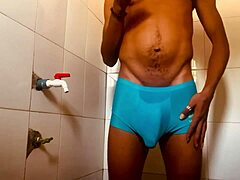 I am taking a bath while my step sister is having sex in the next room