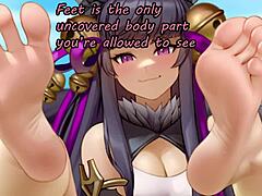 Anime feet domination with humiliating joi for beta losers