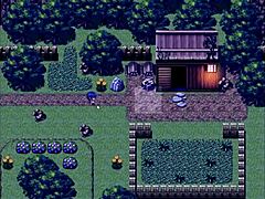 tanned natsuki gets gangbanged in public hentai game, cum in ass