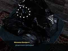 oiled up model dancing in fashion business e2 23?