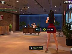 oiled up model dancing in fashion business e2 23?