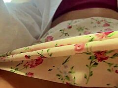 In a public display in California, petite teen Sugarnadya shows off her wet pussy and small tits up close.