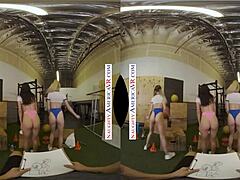 naughty america showcases aiden ashley and friends surprising trainer