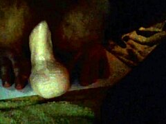 sissy whore mounts thick dildo in sexy stockings play 😏