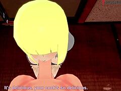 samui gives naruto a detailed pov blowjob in 3d anime fantasy