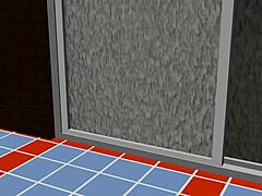 एनिमे महिला ने जापानी पब्लिक बाथ में नहाया【सेंटो】