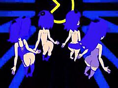 Pacman ghost girls dance in 3 phases, so horny! 😈