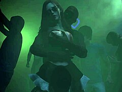 Big dick fucking hot pussy at the club in 3D hentai
