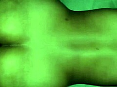 Brunette relaxes naked in room, stepbrother visits quietly