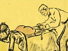 vintage comic drawings from antique anime hentai