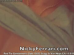 Nicky Ferrari, the sexy milf bombshell, bares it all for you