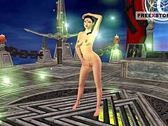 Indian Teen in 3D Cartoon Anime Adventure