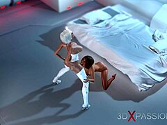 3d dickgirl android toys with hot woman in space