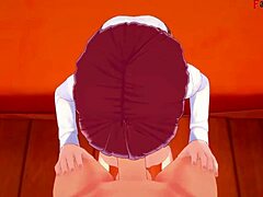 makima gives blowjob in chainsaw man hentai 😈