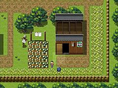 I watch tanned natsuki strip for weird guy in hentai game