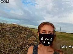 oops, juli smith meow just stripped bare in a public field, so wild!