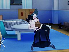 i’m obsessed with nobara and maki in hot anime lesbian action