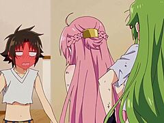 Fanservice with an anime style video of a goddess hostel maid
