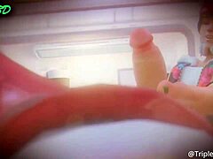 A compilation of 3D animated footjobs in the style of hentai SFM made in Blender