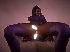 Sombra: Double Trouble with a Double Dildo in an Overwatch themed music video