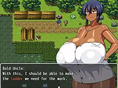 Tanned Natsuki in Hentai Game Gets Masturbated Over