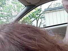 Morning Blowjob to My Buddy in the Car Before Work