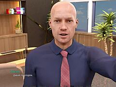 Girlfriend in glasses rides monster cock in knockout master gameplay