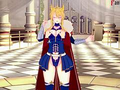 in this pov fantasy, artoria pendragon from fate zero gets fully immersed in the action.