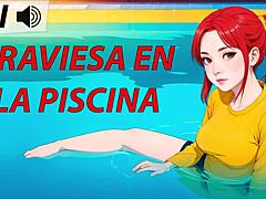 Naughty Joi Hentai In Pool Spanish Voice